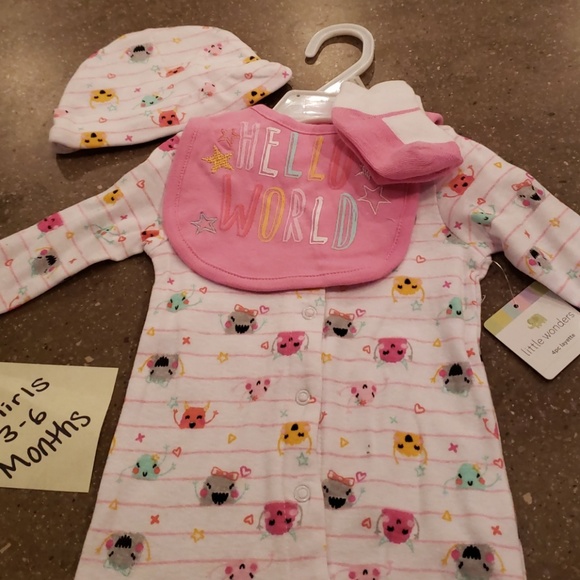 Super Cute NWT Little Monsters Onesie - Picture 5 of 8